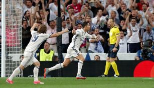 El festejo de Cristiano Ronaldo tras marcar el gol que hundía al Bayern Munich