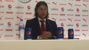 Almeyda, en conferencia de prensa