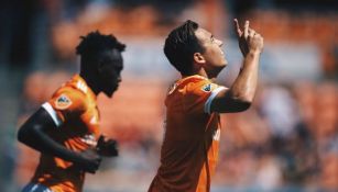 Cubo Torres festeja su gol frente al Earthquakes en la MLS