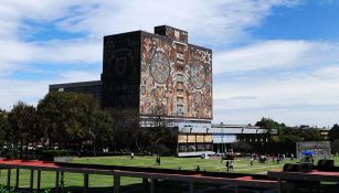 Así luce el edificio de rectoría de la UNAM 