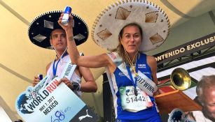 Los ganadores del Wings for Life World Run, México, sonríen