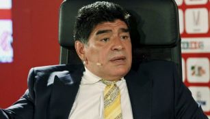 Diego Armando Maradona, durante una entrevista