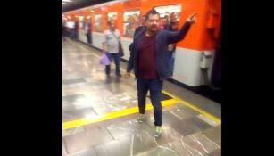 Sujeto que golpeó a otro usuario del Metro 