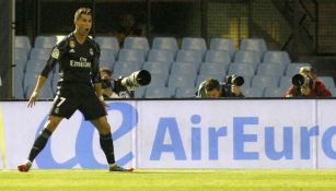 Cristiano Ronaldo festeja el gol contra el Celta de Vigo