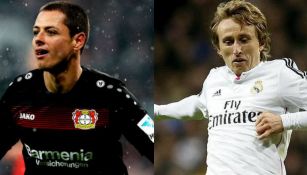Chicharito y Luka Modric coincidieron en el Real Madrid 