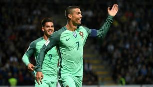Cristiano Ronaldo festeja gol 
