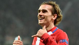 Griezmann celebra un gol con el Atleti