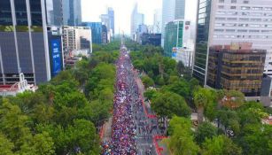 Imagen de la marcha LGBTTTI sobre Paseo de la Reforma