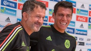 Moreno y Osorio ríen en conferencia de prensa