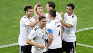 Alemania en la Semifinal de la Copa Confederaciones contra México