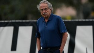 Decio de María, en un entrenamiento de la Selección Mexicana