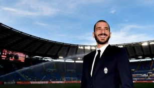 Bonucci sonríe en el Estadio Olímpico de Roma