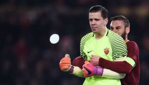 El portero Wojciech Szczesny, en un partido con la Roma