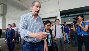 Vicente Fox llega al aeropuerto de Caracas, Venezuela