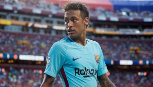 Neymar en un partido con el Barcelona