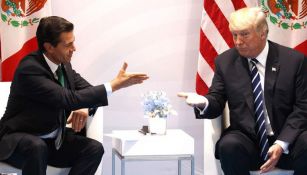 Trump y Peña Nieto durante la reunión del G20 en Alemania