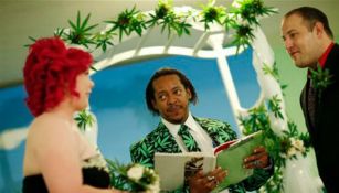 Una boda con temática de marihuana