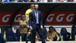 Rafa Puente Jr, durante el partido contra PUMAS