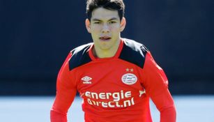 Lozano, durante una sesión de entrenamiento 