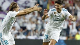 Asensio celebra su golazo contra el Barcelona