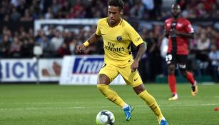 Neymar, en su debut con el PSG en la Liga de Francia 