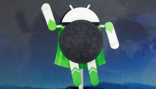 Una escultura del sistema operativo Android 8.0 Oreo