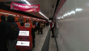 El área exclusiva de mujeres en el Metro de la Ciudad de México