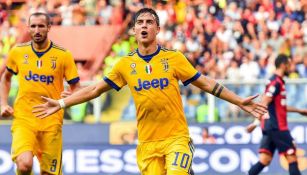 Paulo Dybala festeja triplete contra Genoa 