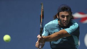 Fabio Fognini durante un partido del Abierto de Tenis de EU