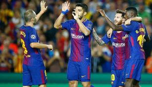 Messi festeja gol contra la Juventus 