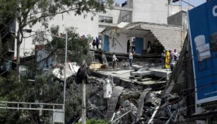 Estructura afectada tras sismo en México