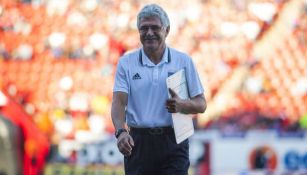 Ricardo Ferretti, durante un juego con Tigres