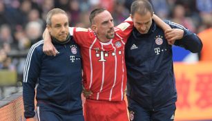 Ribery sale lesionado del duelo contra Hertha Berlín