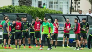 Selección Mexicana, durante un entrenamiento