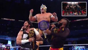 Kalisto celebra con sus compañeros, tras ganar el título