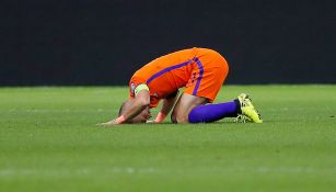 Robben se lamenta de una oportunidad que no terminó en gol