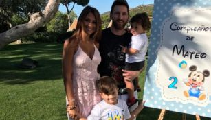 Messi, Antonella, durante la fiesta de sus hijos 