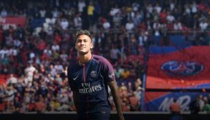 Neymar, durante un encuentro con el PSG