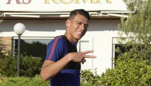 Héctor Moreno llega a las instalaciones de la Roma