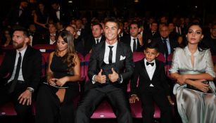 Cristiano Ronaldo sonríe durante los premios The Best