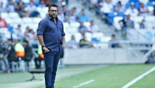 Antonio Mohamed, durante un partido de Monterrey 