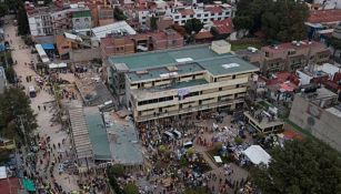 Colegio Enrique Rébsamen tras sismo