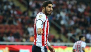 Jair Pereira, en el juego entre Chivas y Atlas de la Copa MX