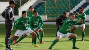 Selección de Boliva, durante un  entrenamiento