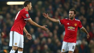 Mata y Matic, durante un duelo del Manchester United