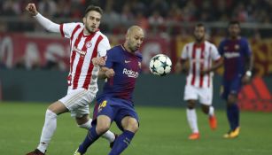 Javier Mascherano, durante un partido de Champions League 