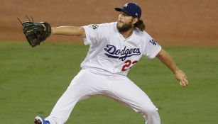 Clayton Kershaw en un partido de Dodgers