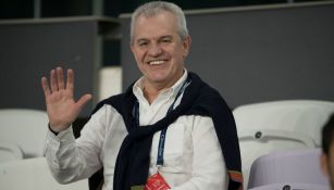 Javier Aguirre, en las gradas del Hazza Bin Zayed Stadium 