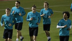 Jugadores del Madrid entrenan en Abu Dhabi