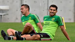 Henry Martín, en una concentración con la Selección Mexicana